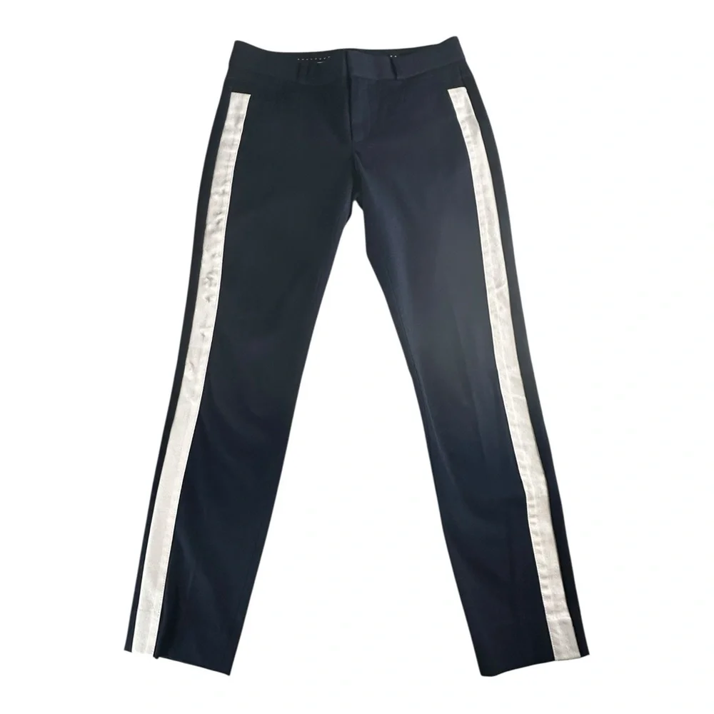 Banana Republic‎ Sloan Pants Black Skinny  Navy Blue Ankle Women’s Size 2